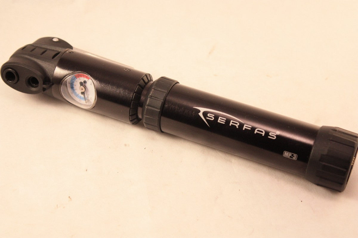 Serfas MP-3 Tire Pump, with guage