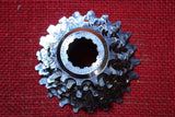 NOS Campagnolo 8 Speed Cassette w/Lockring: 11-21t, Pre EXA-Drive, Alloy Spacers