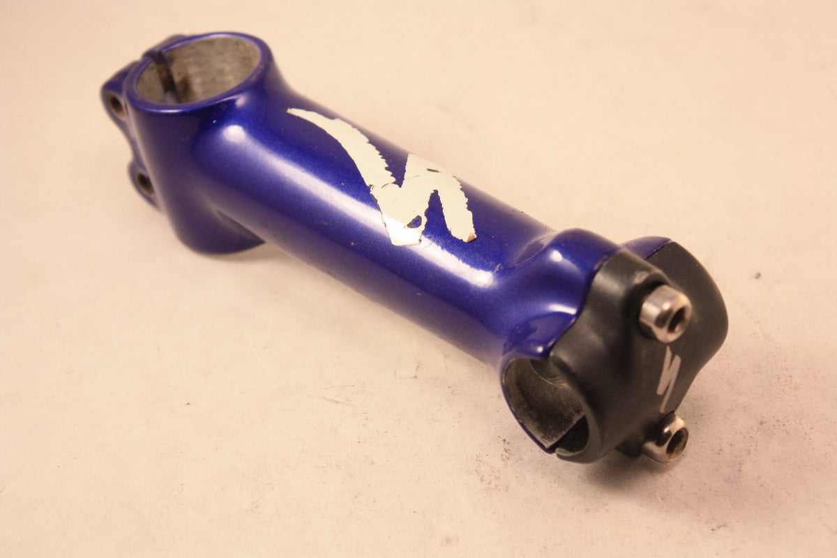 1990's Specialized Threadless Stem: Blue/White/Black, 120mm 25.4, 1 1/8"