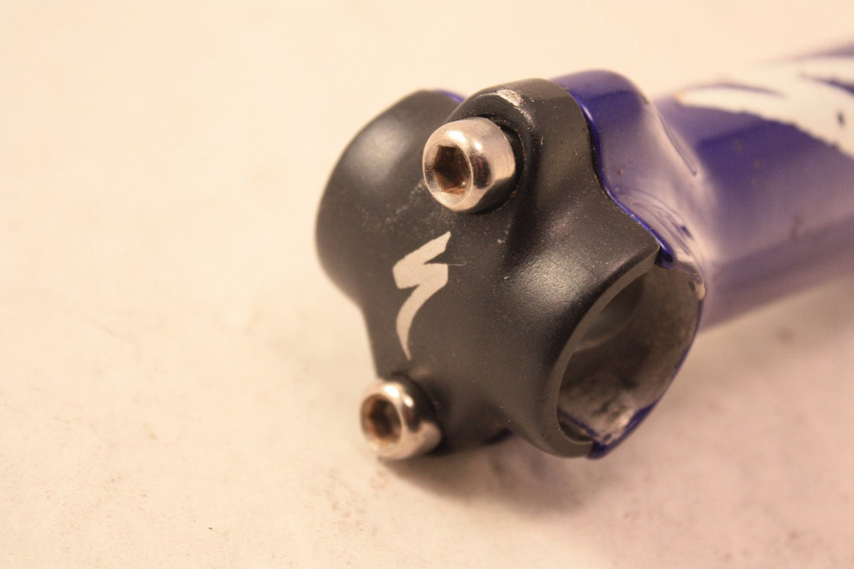 1990's Specialized Threadless Stem: Blue/White/Black, 120mm 25.4, 1 1/8"