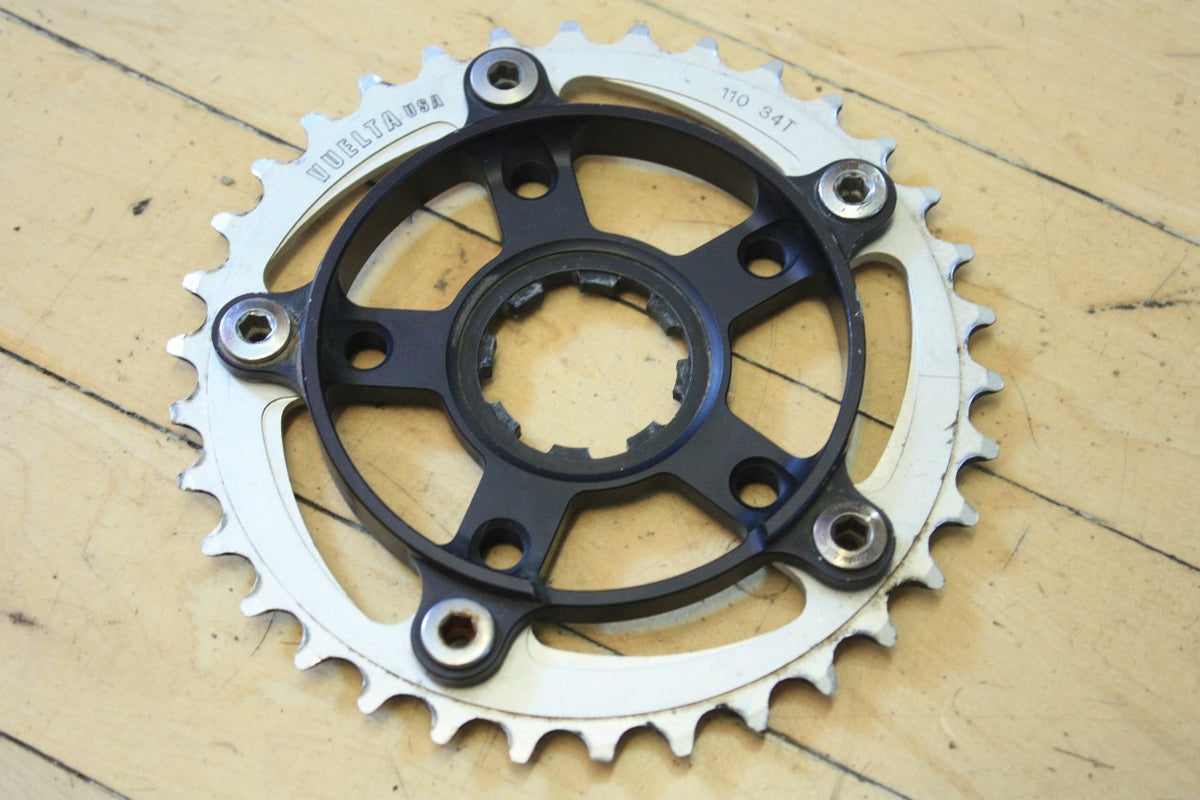 XTR M950 /M952 Crank Spider: 5-bolt 110/74mm BCD, Triple/double, w/34t Chainring
