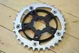 XTR M950 /M952 Crank Spider: 5-bolt 110/74mm BCD, Triple/double, w/34t Chainring