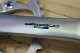 NOS Shimano 600 FC-6400 Crank: Tri Color, BioPace 52t, 165mm