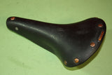 NOS Ideale TB 90 Leather Saddle: Alloy Rails, Saddle Clip, 1960's / 1970's