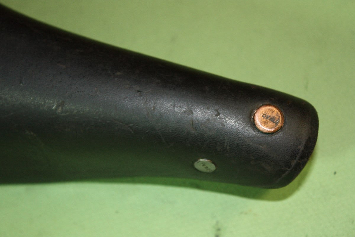 NOS Ideale TB 90 Leather Saddle: Alloy Rails, Saddle Clip, 1960's / 1970's