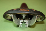 NOS Ideale TB 90 Leather Saddle: Alloy Rails, Saddle Clip, 1960's / 1970's