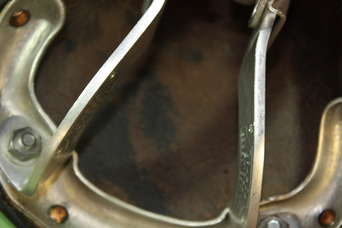 NOS Ideale TB 90 Leather Saddle: Alloy Rails, Saddle Clip, 1960's / 1970's
