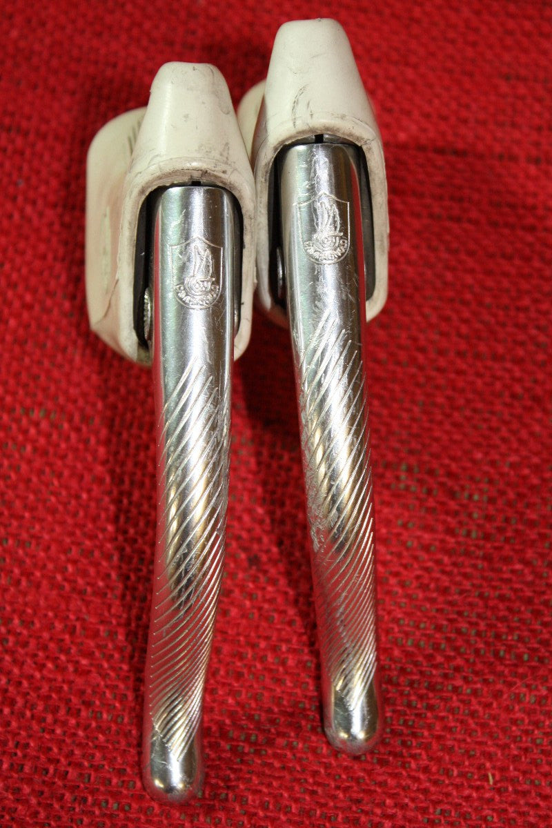 Campagnolo Cobalto / C-Record Brake Levers: White Hoods, Non-Aero
