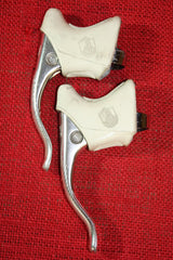 Campagnolo Cobalto / C-Record Brake Levers: White Hoods, Non-Aero