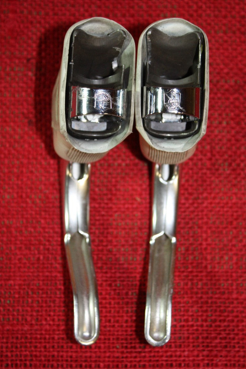 Campagnolo Cobalto / C-Record Brake Levers: White Hoods, Non-Aero