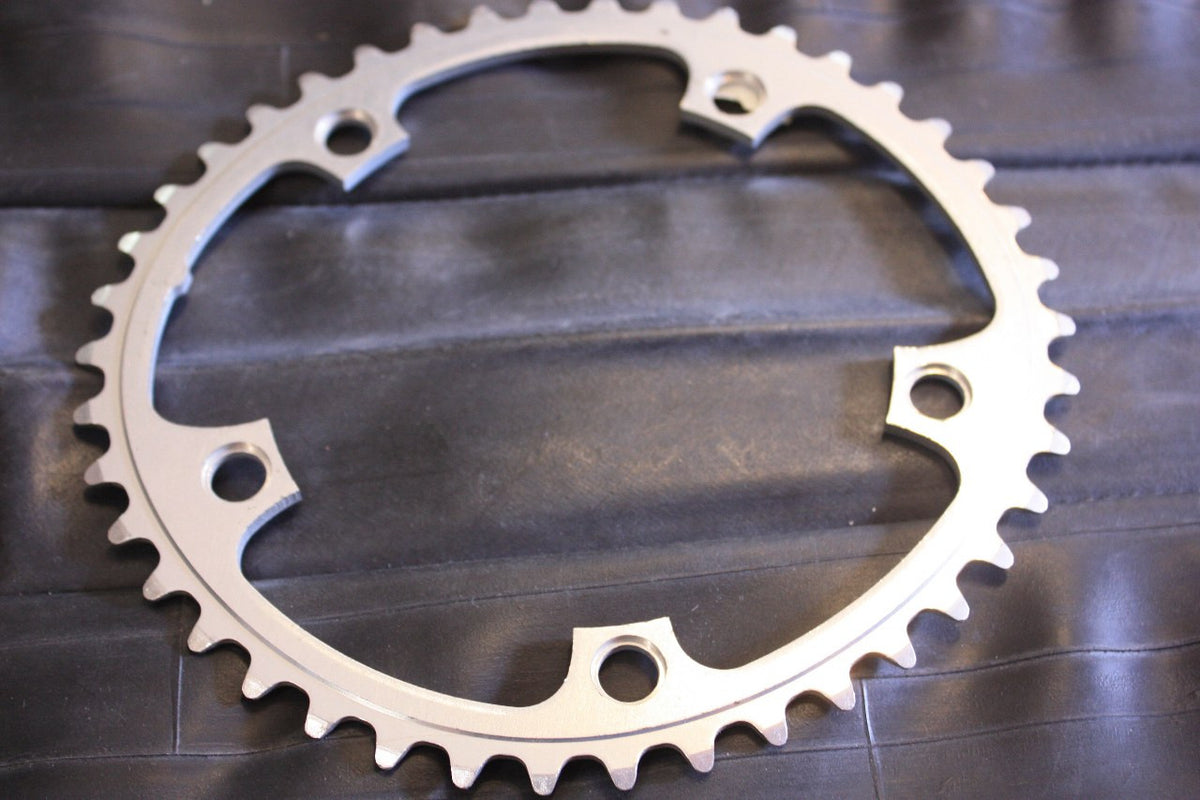 NOS Shimano BioPace Chainring 42t, 130 BCD, Silver. RARE!
