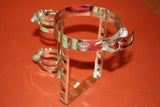 REG Erector Water Bottle Cage w/spring Clamp: Chrome, #164