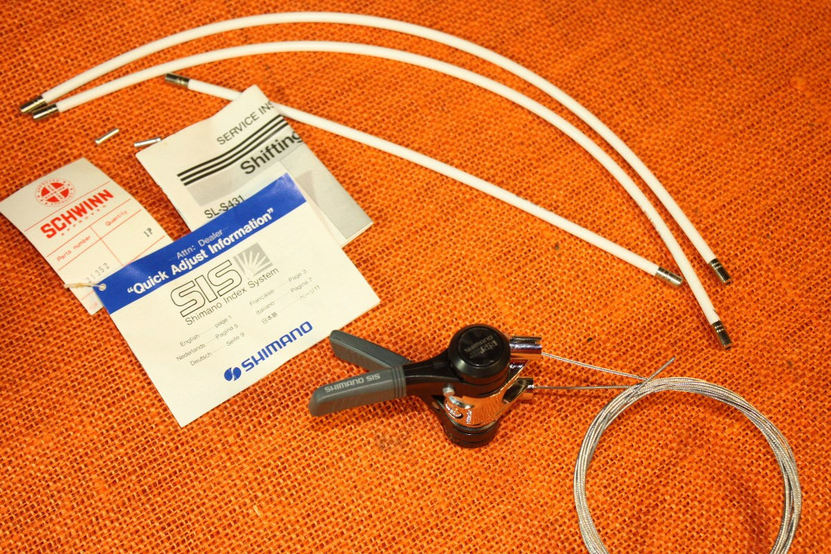 NIB Shimano Stem Shifters: 6-speed Indexed, Cables, Housing