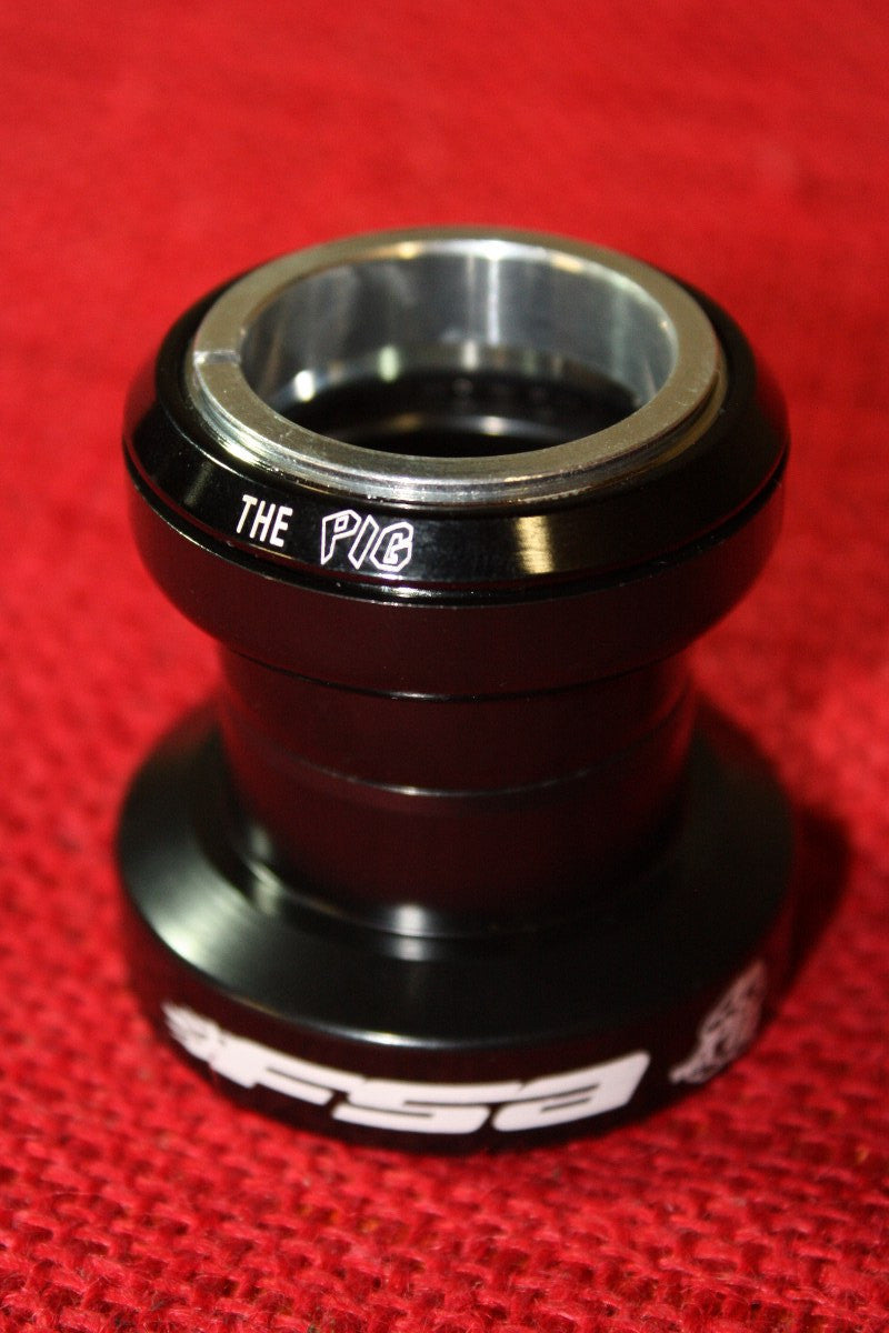 FSA Pig Headset: 1 1/8" Threadless, Black, No Crown Race