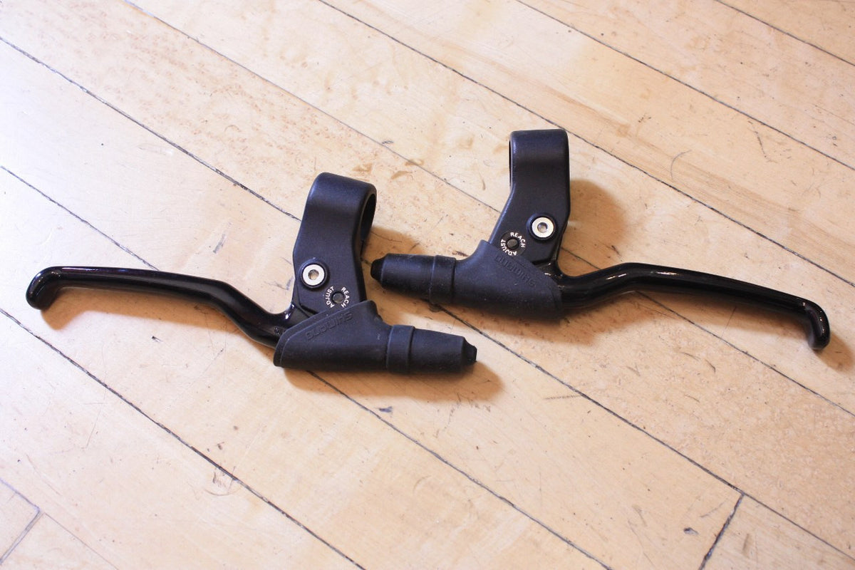 NOS Shimano XT BL-M730 Cantilever Brake Levers: 4 Finger, Black 1271