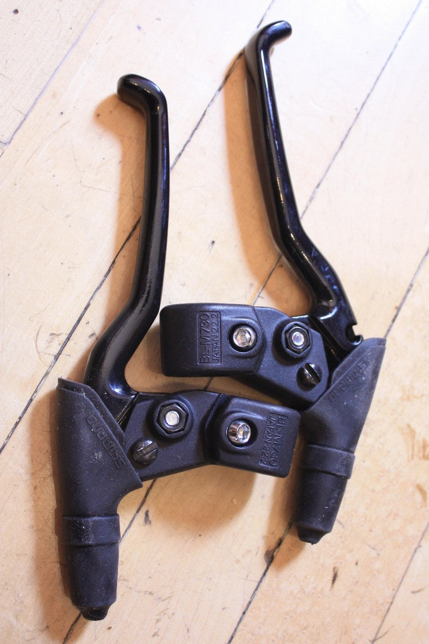 NOS Shimano XT BL-M730 Cantilever Brake Levers: 4 Finger, Black 1271