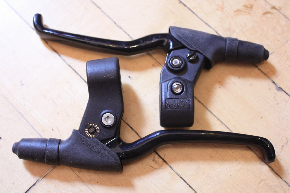 NOS Shimano XT BL-M730 Cantilever Brake Levers: 4 Finger, Black