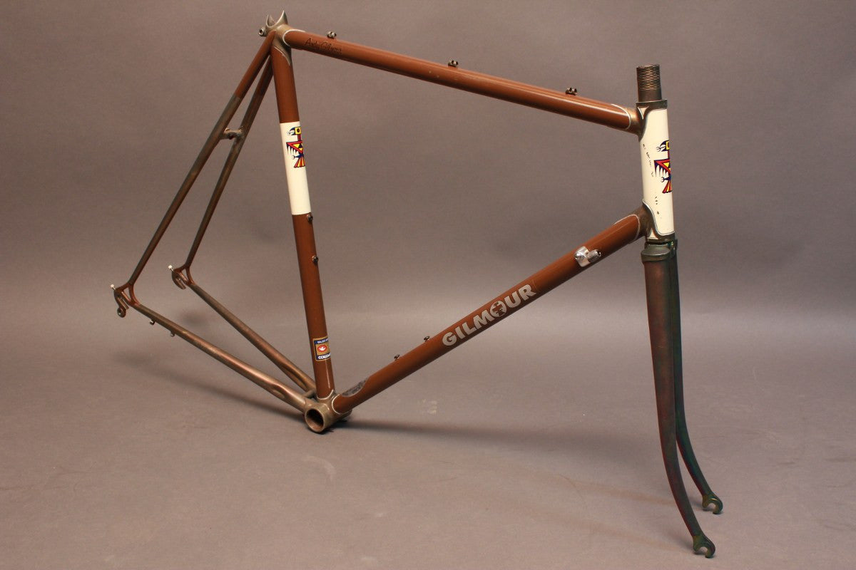 1974 Andy Gilmour Frame/Fork: Gilmour's 244th Frame Ever! Nickel Plated Fork/Lugs - 56cm