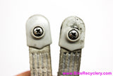 Campagnolo C-Record Toe Straps & End Buttons: White