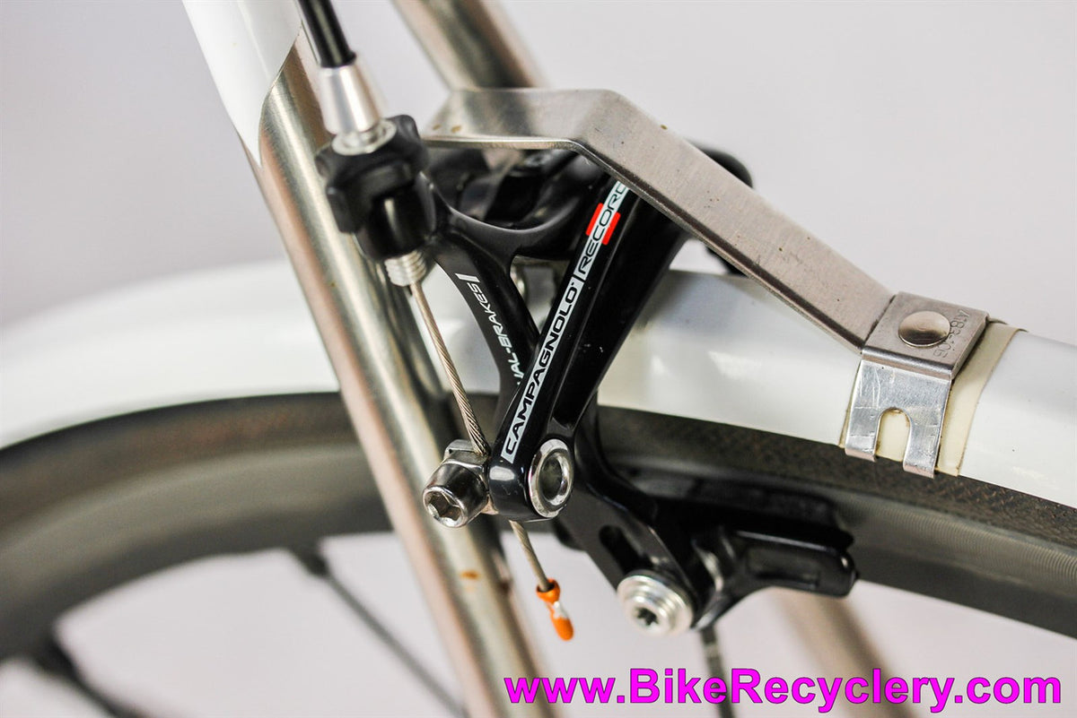 Ira Ryan / Breadwinner Lolo Columbus XCr Stainless Steel Lugged Road Bike: 55cm - Super Record EPS - Ksyrium SLR - Infocrank - PDW Fenders - King - 18lbs