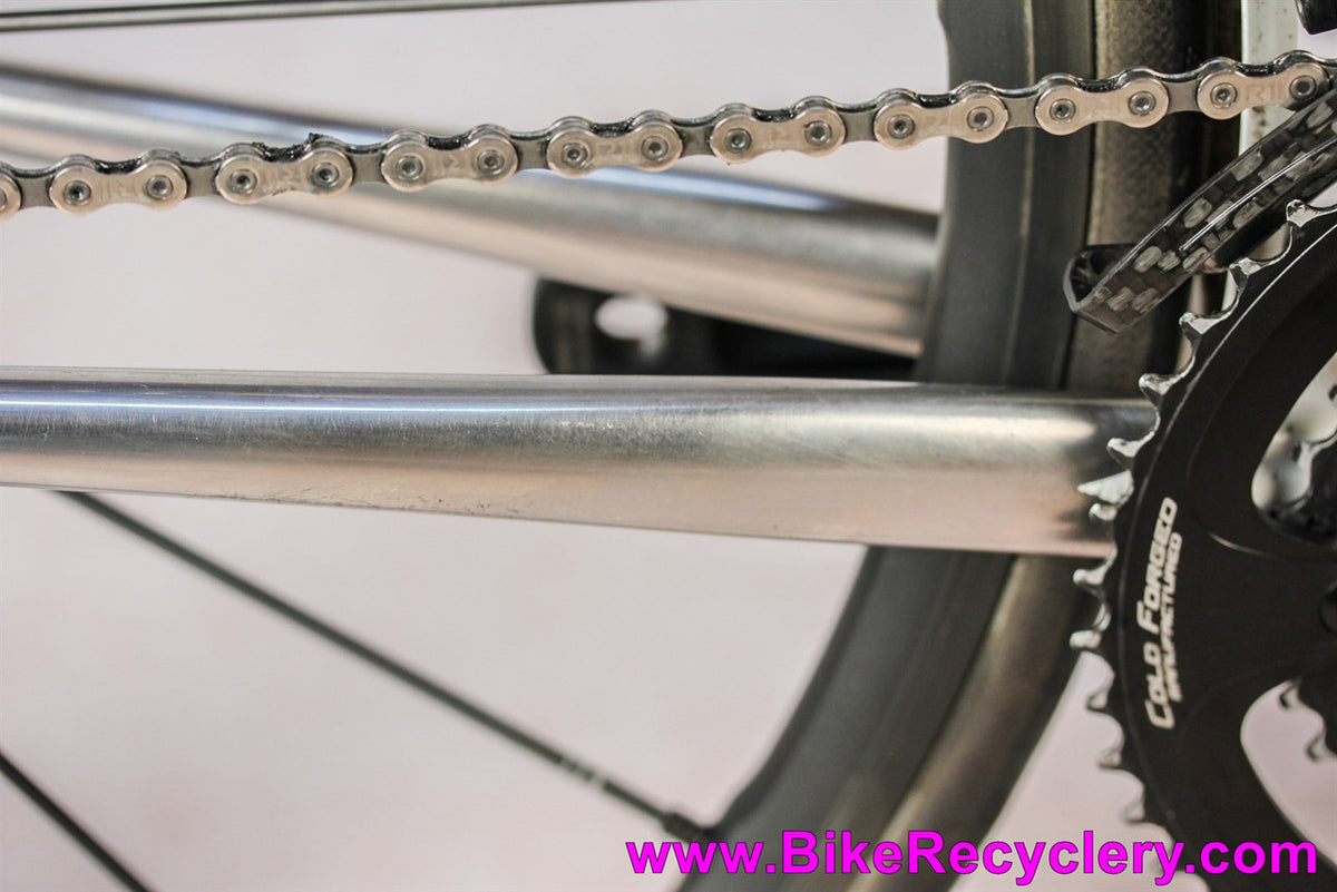 Ira Ryan / Breadwinner Lolo Columbus XCr Stainless Steel Lugged Road Bike: 55cm - Super Record EPS - Ksyrium SLR - Infocrank - PDW Fenders - King - 18lbs