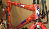 GT Quill Stem: 110mm, High Rise, Crazy Orange Paint Job, From 1990's GT Karakoram