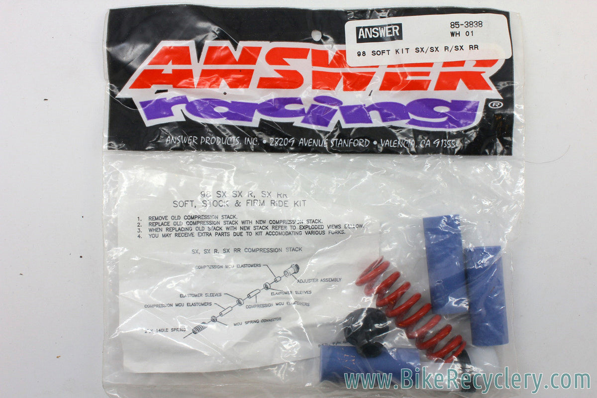 Vintage Manitou Elastomer Rebuild Kit: 1998 SX / SX R / SX RR - Soft