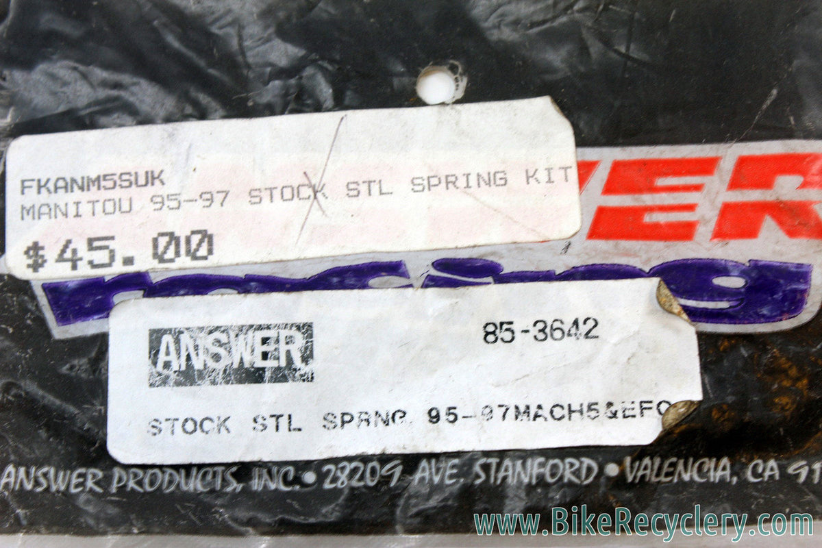 Vintage Manitou Elastomer & Spring Rebuild Kit: 1995-1996 EFC & Mach 5