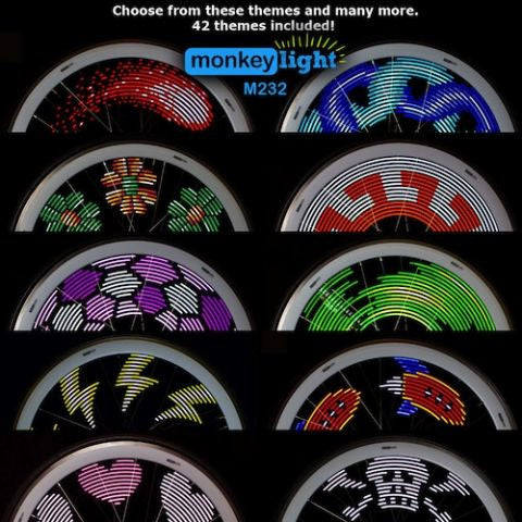 Monkey Lights M232 Wheel Light: Covers entire wheel