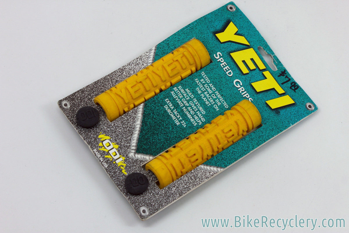 NIB/NOS ODI / Yeti Speed Grips: Yellow - Vintage 1990's