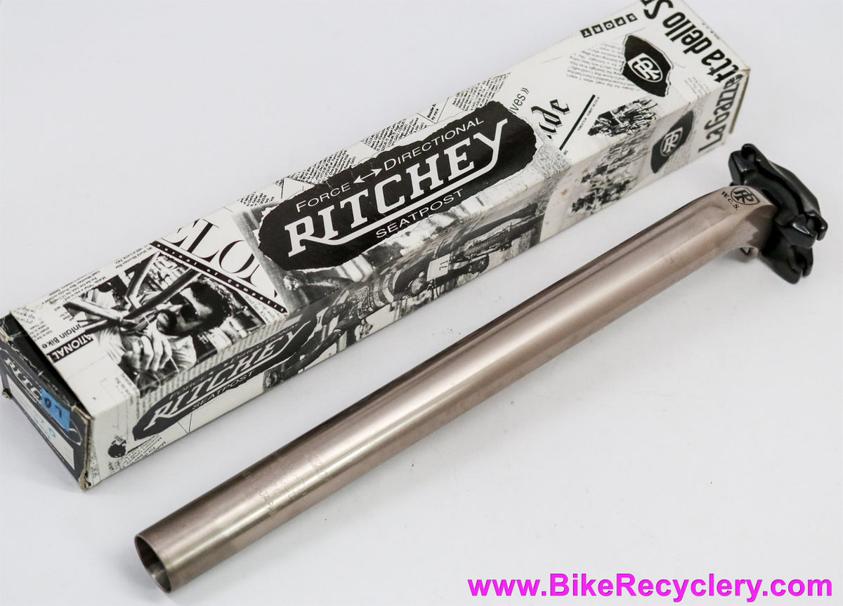 NIB/NOS Ritchey W.C.S Pro Seatpost: RARE Champagne/Platinum! 27.0mm x 330mm - Nitto - 1991-1997 Vintage -
