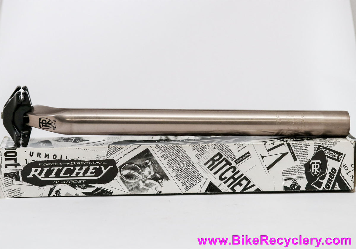 NIB/NOS Ritchey W.C.S Pro Seatpost: RARE Champagne/Platinum! 27.0mm x 330mm - Nitto - 1991-1997 Vintage -