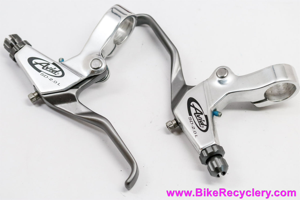 NIB/NOS Avid SD 2.0 L Brake Levers: Silver/Grey Ano - Canti or V-Brake - Vintage 1990's