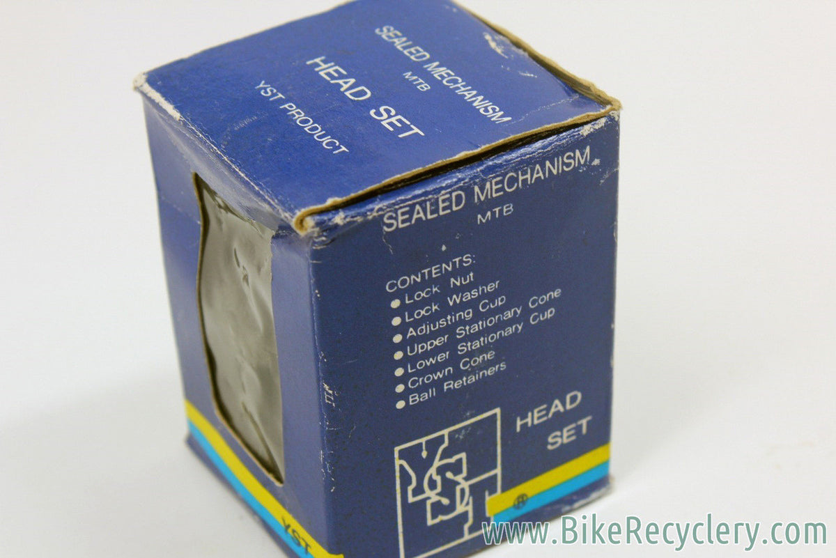 NIB/NOS YST Evolution 1 1/4" Threaded Headset: Black - Sealed - 1990's Retro MTB