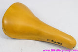 Selle Italia Turbo Saddle: Smooth Yellow Leather - 1985