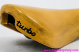 Selle Italia Turbo Saddle: Smooth Yellow Leather - 1985