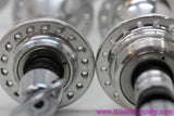 NIB/NOS Campagnolo Croce D'Aune Hubset: B300 - Low Flange - 36H x 130mm - C-Record QR Skewers (front was laced)