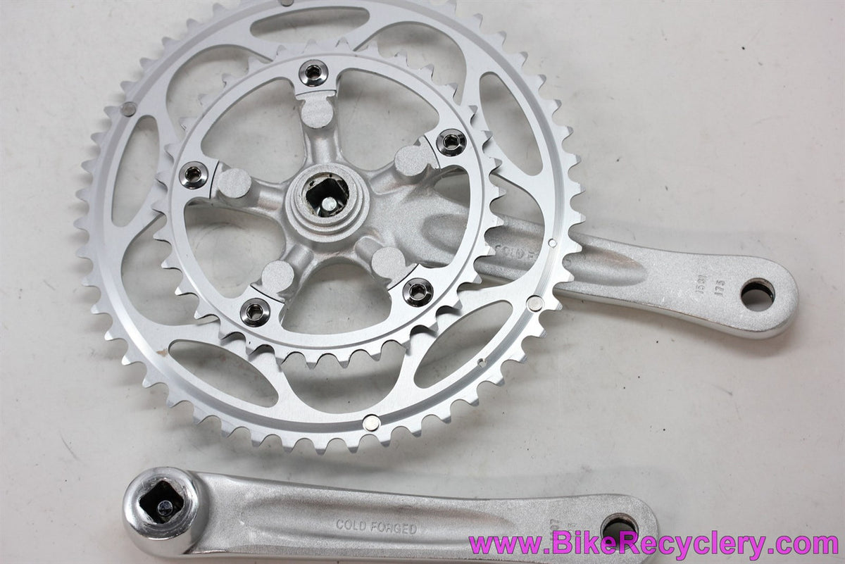 Stronglight Impact Compact Crankset: 175mm x 50/34t - Silver (NEW)