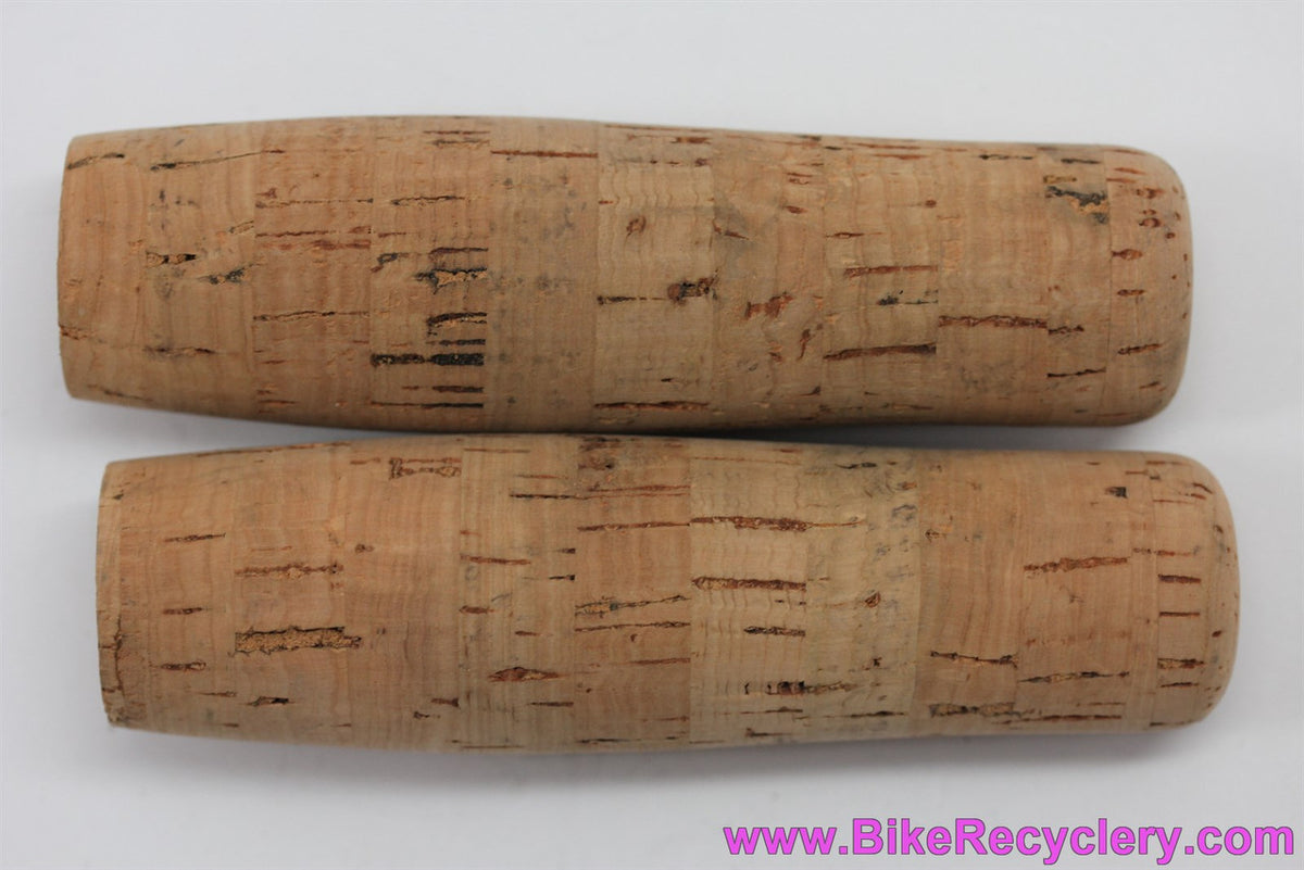 Rivendell Portugese Tree Cork Handlebar Grips: Classic Style for 22.2mm Bars - 24g  (New)