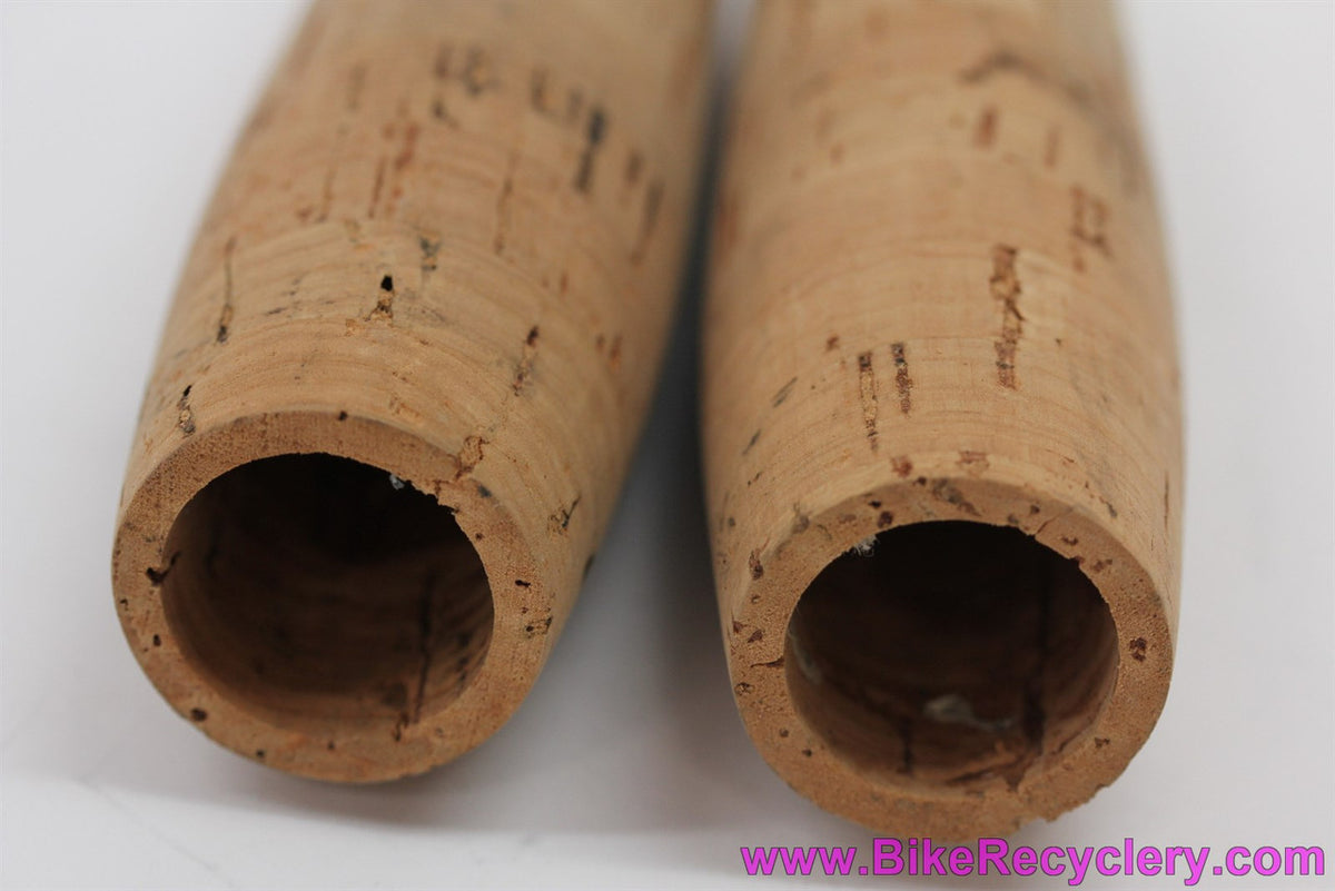 Rivendell Portugese Tree Cork Handlebar Grips: Classic Style for 22.2mm Bars - 24g  (New)