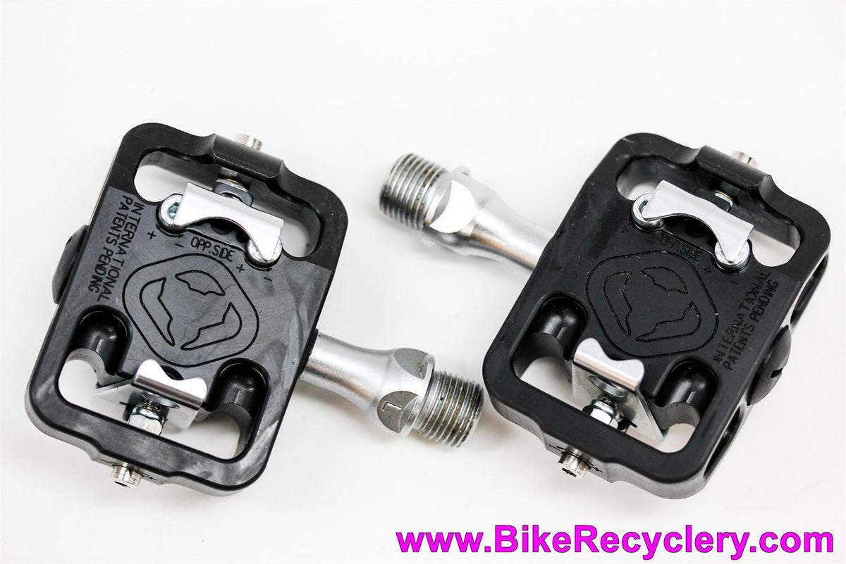 NOS WTB Stealth MP250 Clipless Pedals & Cleats: Early USA Built Version! - SPD Compatible - Thermoplastic! 260g - Rare Vintage Restoration Goodies