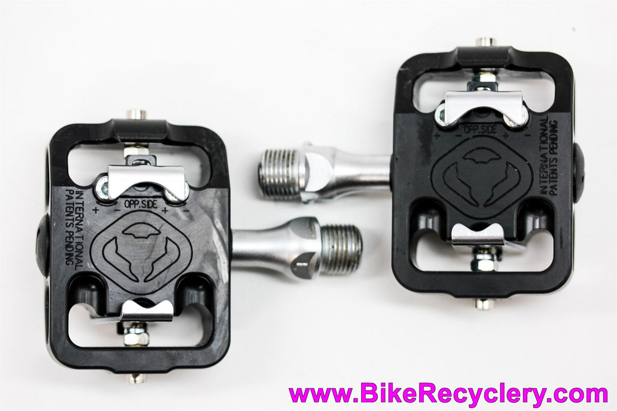 NOS WTB Stealth MP250 Clipless Pedals & Cleats: Early USA Built Version! - SPD Compatible - Thermoplastic! 260g - Rare Vintage Restoration Goodies