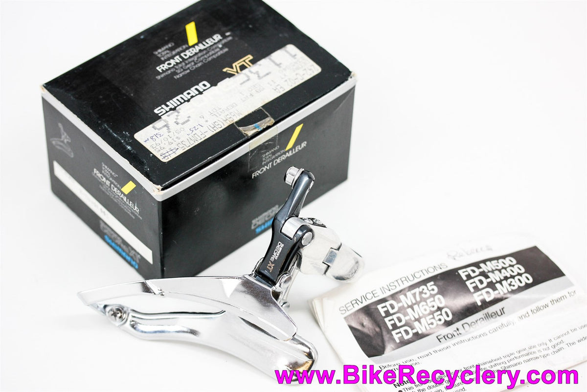 NIB/NOS Shimano Deore XT FD-M735 Front Derailleur: 28.6mm Clamp