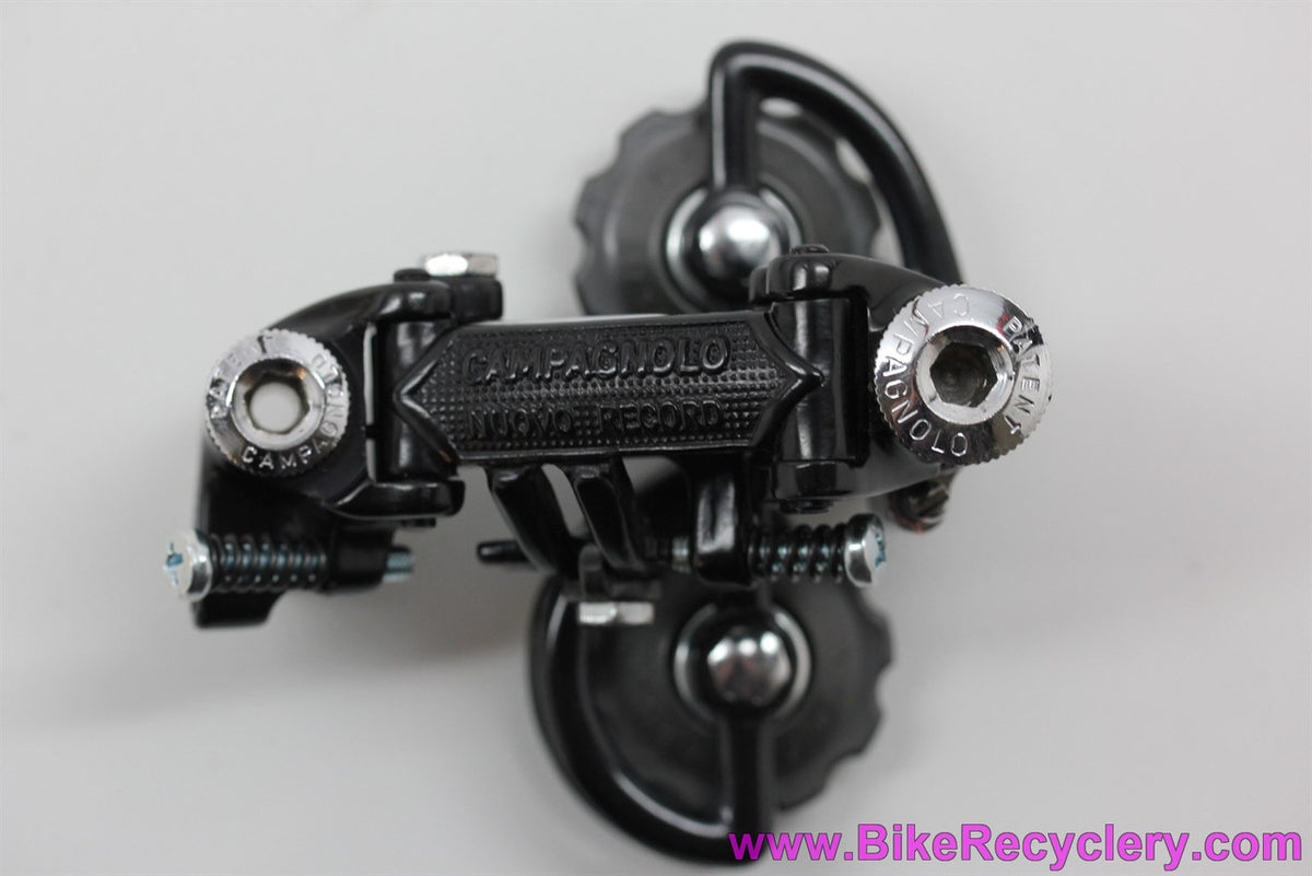 NIB/NOS Campagnolo Nuovo Record Noir Rear Derailleur: BLACK Anodized - Pat 1974 - RARE