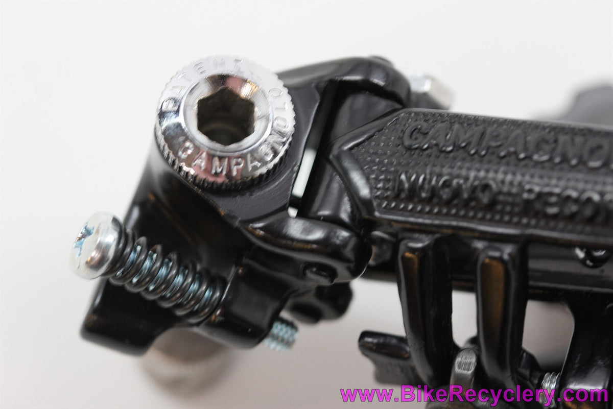NIB/NOS Campagnolo Nuovo Record Noir Rear Derailleur: BLACK Anodized - Pat 1974 - RARE
