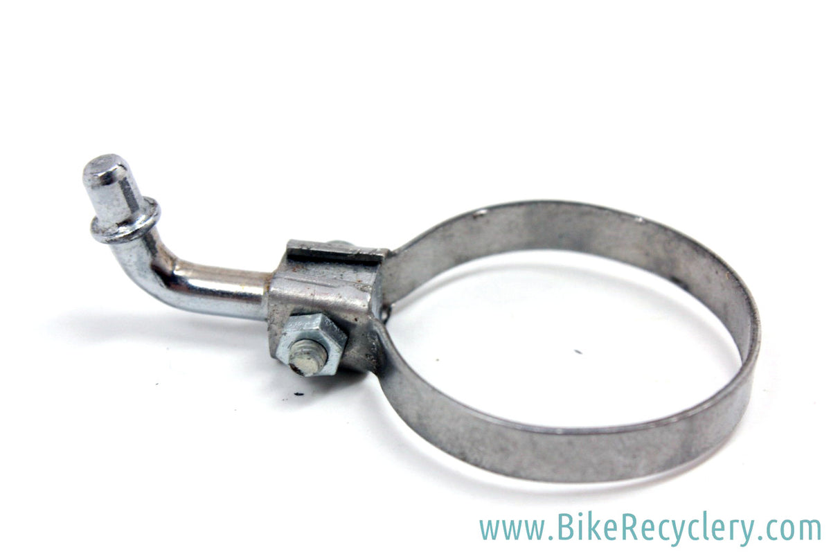 NOS Ad Hoc Pump Peg Clip / Clamp: Chrome - 7g - 28.6mm - Vintage 1940's to 1960's - Randonneur