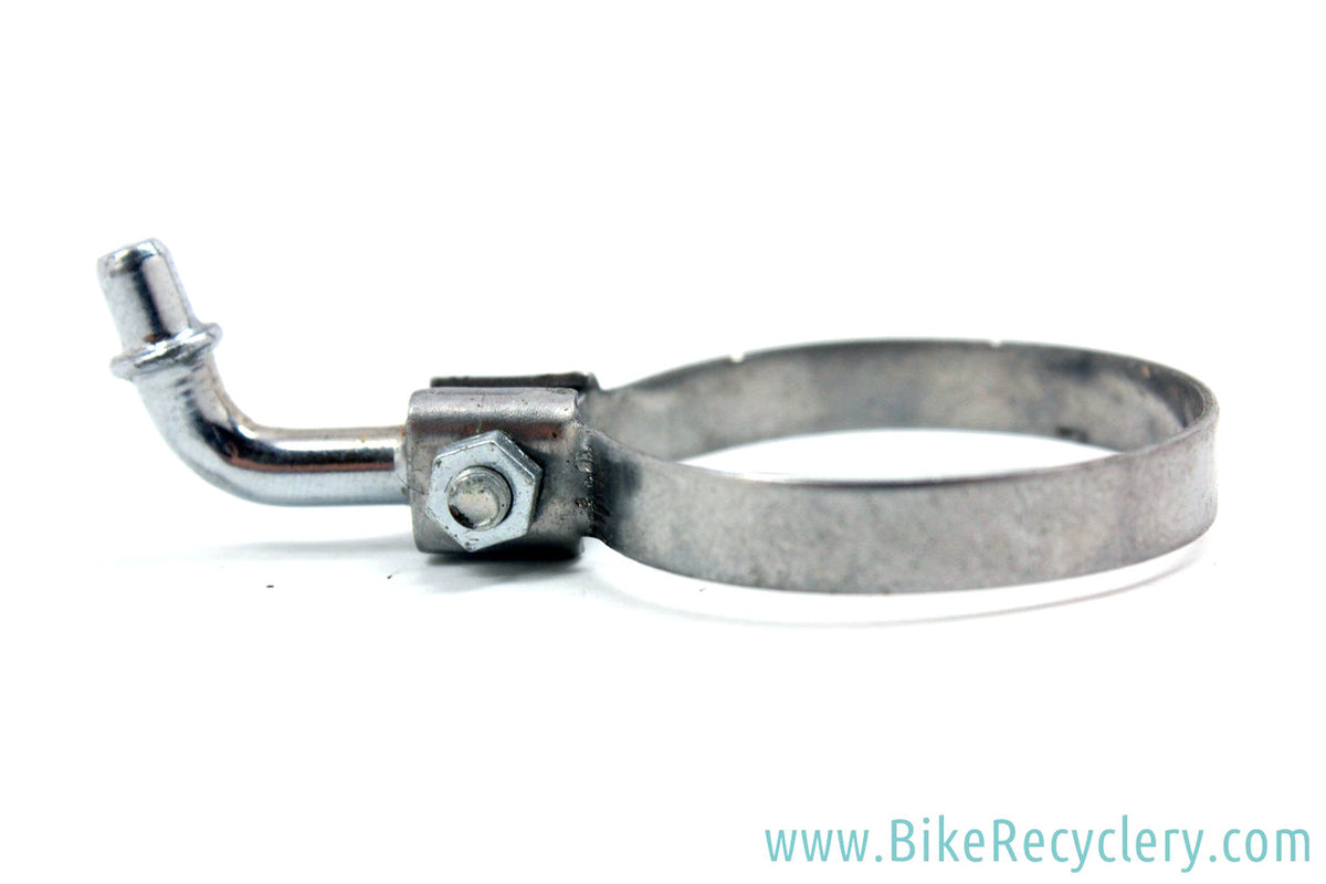 NOS Ad Hoc Pump Peg Clip / Clamp: Chrome - 7g - 28.6mm - Vintage 1940's to 1960's - Randonneur