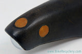 NOS Ideale 88 Speciale Competition REBOUR Leather Saddle: Brown - Hammered Copper Rivets - Alloy Cantle Plate (Pristine)
