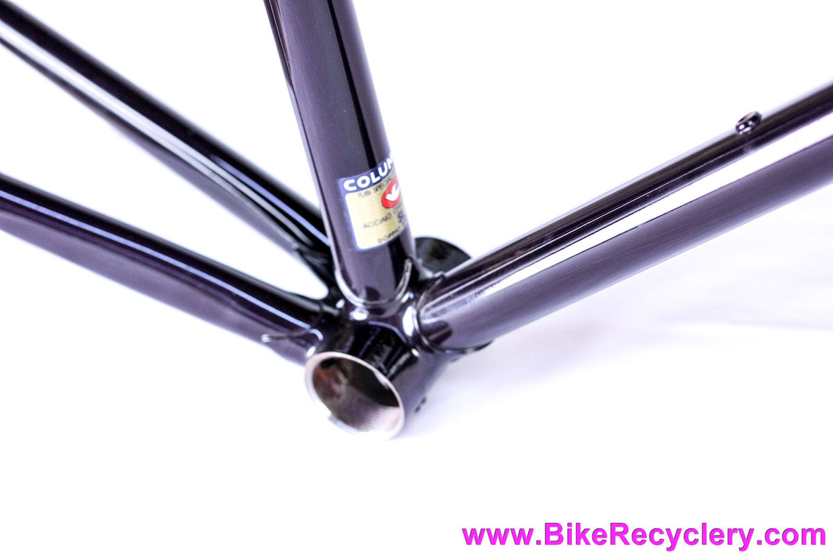 Guerciotti Columbus SL Lugged Steel Frame & Fork: 54cm - Pantographed - DEEP Purple / Black / Pewter Chameleon - 1980's