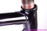 Guerciotti Columbus SL Lugged Steel Frame & Fork: 54cm - Pantographed - DEEP Purple / Black / Pewter Chameleon - 1980's